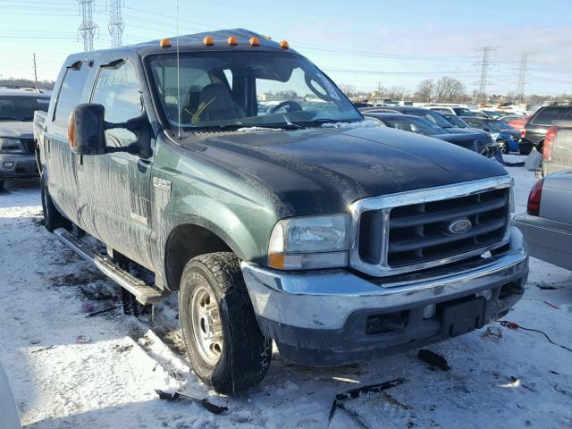 1FTSW31P74EC13749 - 2004 FORD F350 SRW S GREEN photo 1