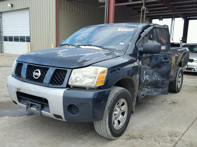 1N6AA06A74N548584 - 2004 NISSAN TITAN XE GREEN photo 2