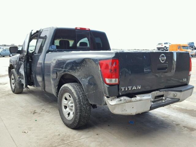 1N6AA06A74N548584 - 2004 NISSAN TITAN XE GREEN photo 3