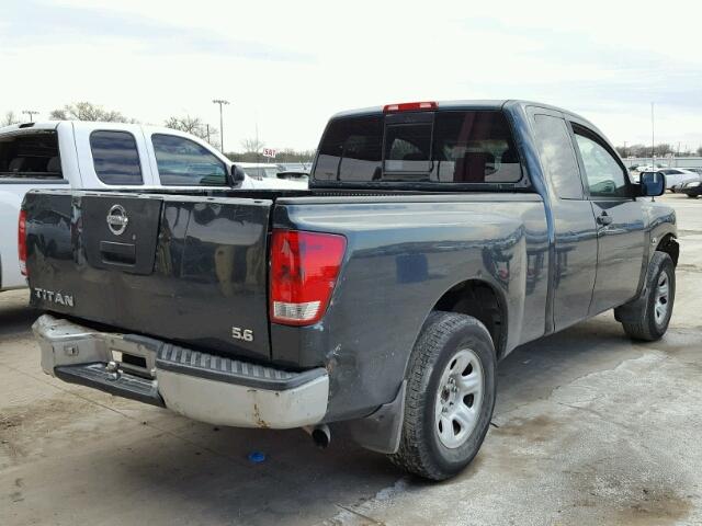 1N6AA06A74N548584 - 2004 NISSAN TITAN XE GREEN photo 4