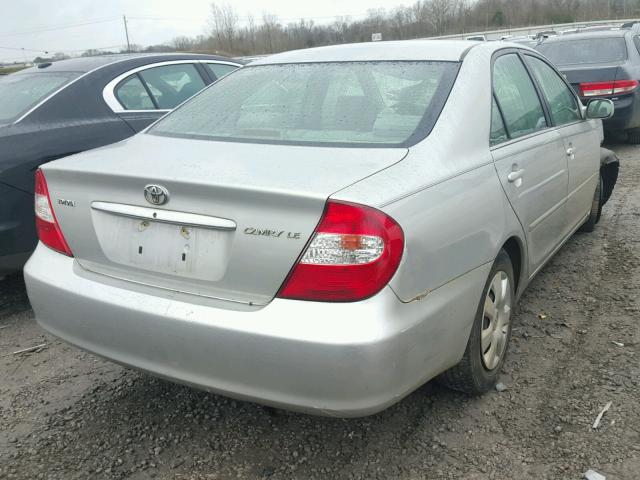 4T1BE32K14U273534 - 2004 TOYOTA CAMRY LE SILVER photo 4