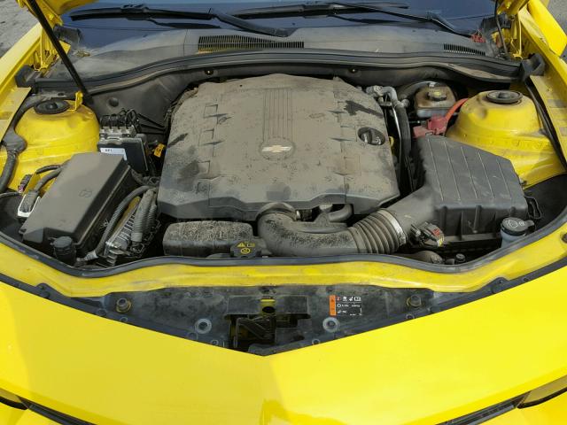 2G1FA1E36E9187332 - 2014 CHEVROLET CAMARO LS YELLOW photo 7