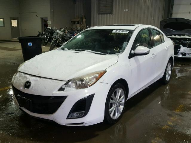 JM1BL1S53A1193996 - 2010 MAZDA 3 S WHITE photo 2