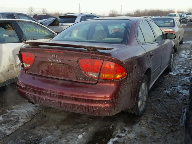 1G3NL52E33C122163 - 2003 OLDSMOBILE ALERO GL RED photo 4