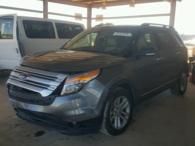 1FM5K7D81EGC44811 - 2014 FORD EXPLORER X GRAY photo 2