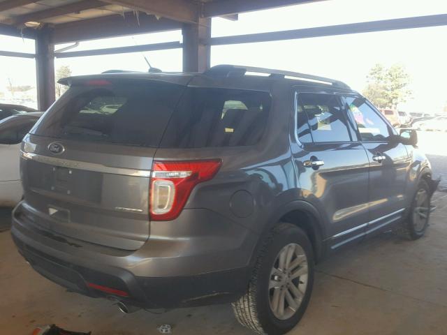 1FM5K7D81EGC44811 - 2014 FORD EXPLORER X GRAY photo 4