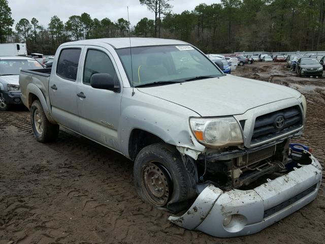 3TMJU62N05M008088 - 2005 TOYOTA TACOMA DOU SILVER photo 1