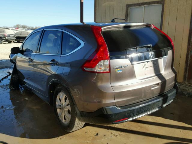 5J6RM3H5XCL024798 - 2012 HONDA CR-V EX GRAY photo 3