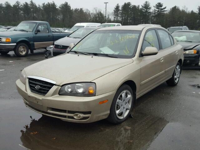 KMHDN46D05U009815 - 2005 HYUNDAI ELANTRA GL BEIGE photo 2