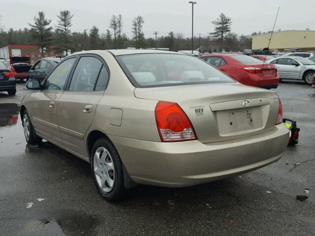 KMHDN46D05U009815 - 2005 HYUNDAI ELANTRA GL BEIGE photo 3