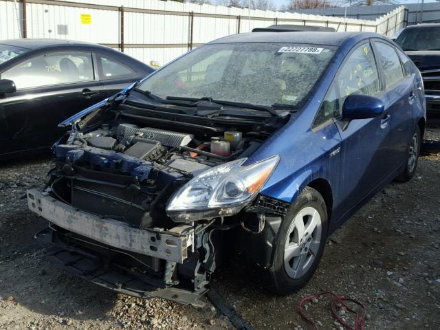 JTDKN3DU3B1440638 - 2011 TOYOTA PRIUS BLUE photo 2