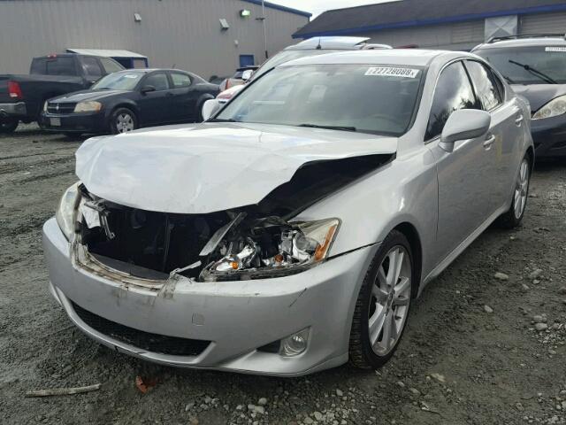 JTHBE262565004053 - 2006 LEXUS IS 350 SILVER photo 2