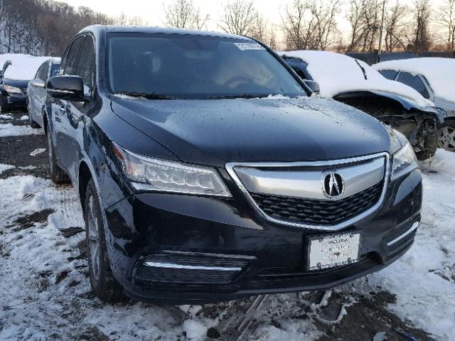 5FRYD4H26GB012216 - 2016 ACURA MDX BLACK photo 1