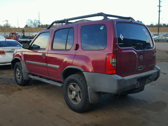 5N1ED28Y02C509163 - 2002 NISSAN XTERRA XE MAROON photo 3