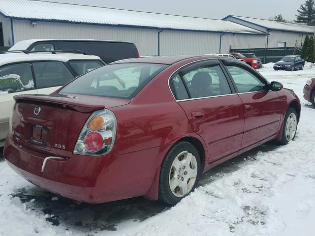 1N4AL11D04C141888 - 2004 NISSAN ALTIMA BAS MAROON photo 4