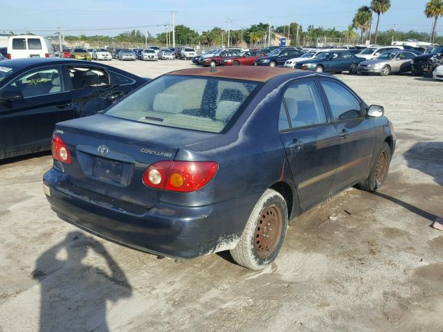 1NXBR32E13Z032991 - 2003 TOYOTA COROLLA CE BLUE photo 4