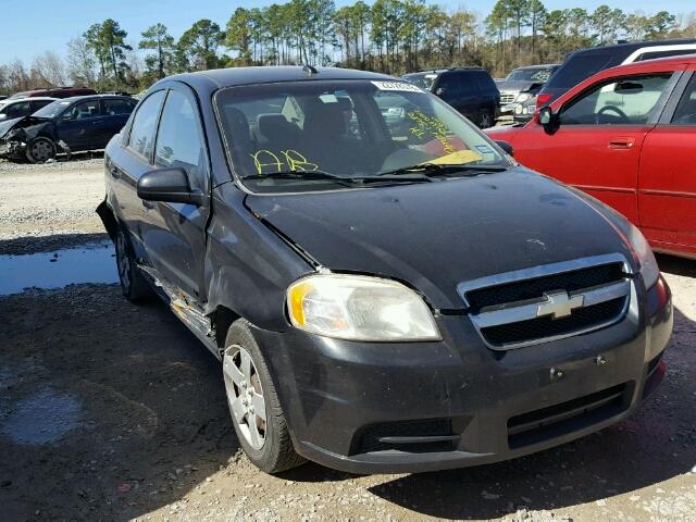 KL1TD5DEXAB092445 - 2010 CHEVROLET AVEO LS BLACK photo 1