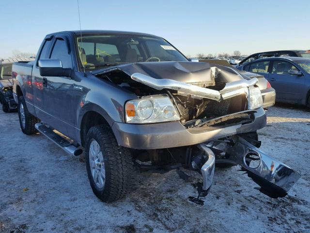 1FTPX14V97FA80279 - 2007 FORD F150 GRAY photo 1