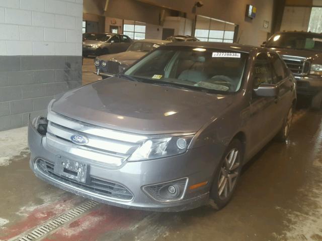 3FAHP0JAXAR362446 - 2010 FORD FUSION SEL GRAY photo 2