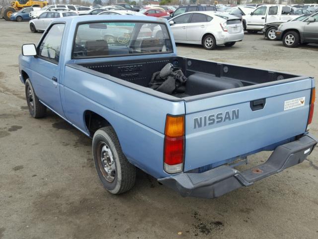 1N6ND11S4KC386615 - 1989 NISSAN D21 SHORT BLUE photo 3