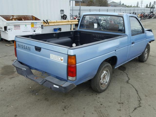 1N6ND11S4KC386615 - 1989 NISSAN D21 SHORT BLUE photo 4