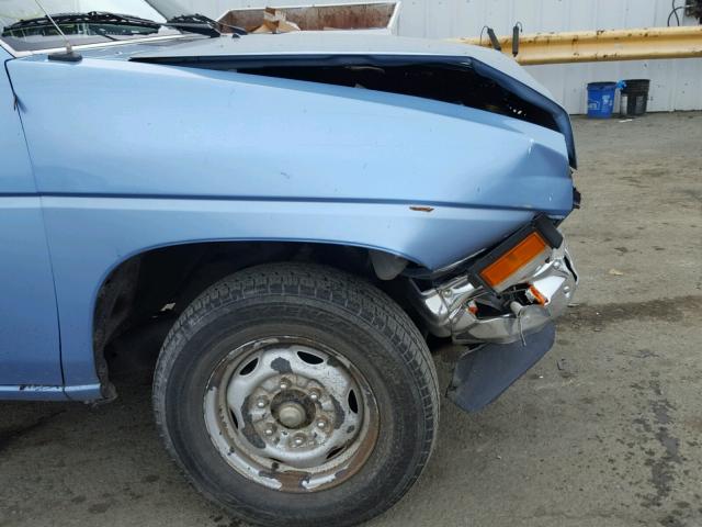 1N6ND11S4KC386615 - 1989 NISSAN D21 SHORT BLUE photo 9