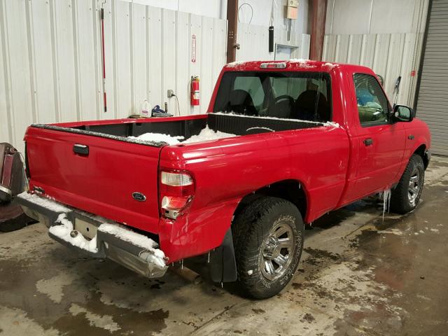 1FTYR10U83PB33392 - 2003 FORD RANGER RED photo 4