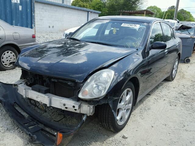 JNKCV51E53M025526 - 2003 INFINITI G35 BLACK photo 2