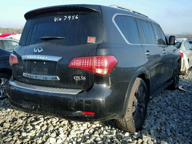 JN8AZ2NF6C9517956 - 2012 INFINITI QX56 BLACK photo 4