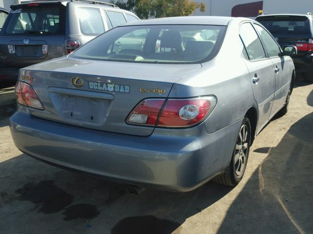 JTHBA30G240014717 - 2004 LEXUS ES 330 GRAY photo 4