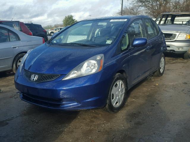 JHMGE8H3XDC029442 - 2013 HONDA FIT BLUE photo 2