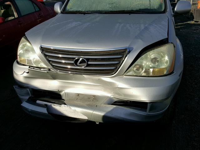 JTJBT20X650078330 - 2005 LEXUS GX 470 SILVER photo 7