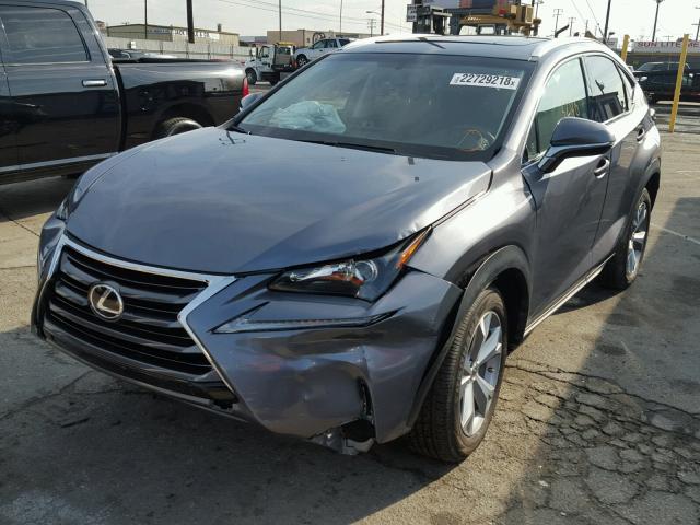 JTJYARBZ8H2065112 - 2017 LEXUS NX 200T GRAY photo 2