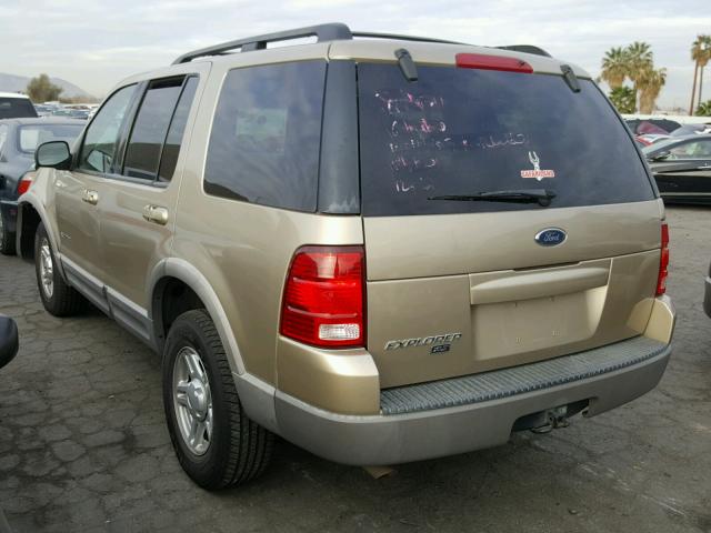 1FMZU63E02ZC29505 - 2002 FORD EXPLORER X GOLD photo 3