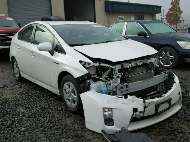 JTDKN3DU8A0071991 - 2010 TOYOTA PRIUS WHITE photo 1