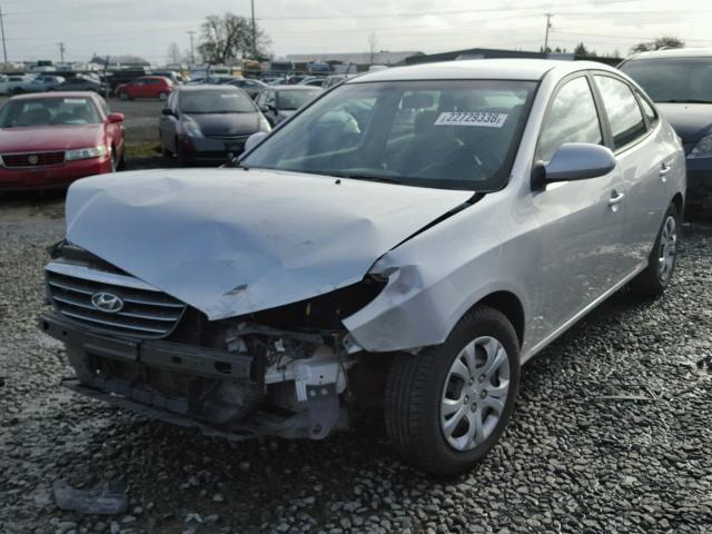 KMHDU46D59U784006 - 2009 HYUNDAI ELANTRA GL SILVER photo 2