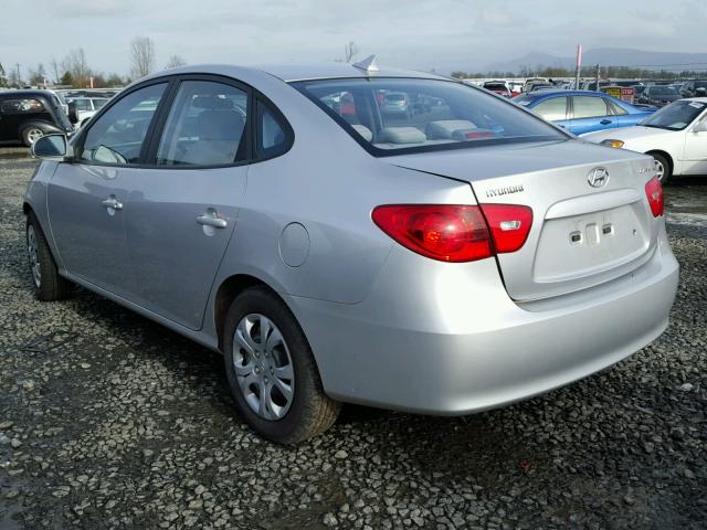 KMHDU46D59U784006 - 2009 HYUNDAI ELANTRA GL SILVER photo 3