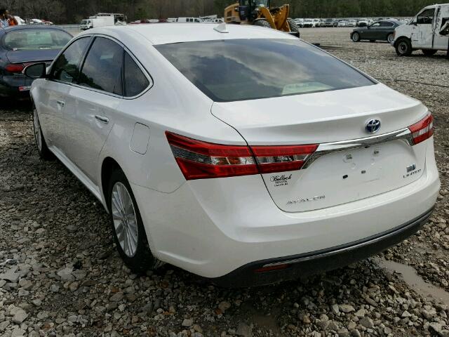 4T1BD1EB5DU004794 - 2013 TOYOTA AVALON HYB WHITE photo 3