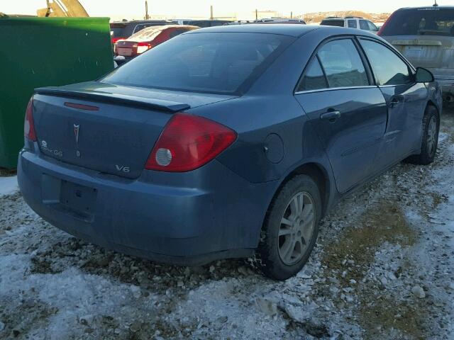 1G2ZG558864275300 - 2006 PONTIAC G6 SE1 BLUE photo 4