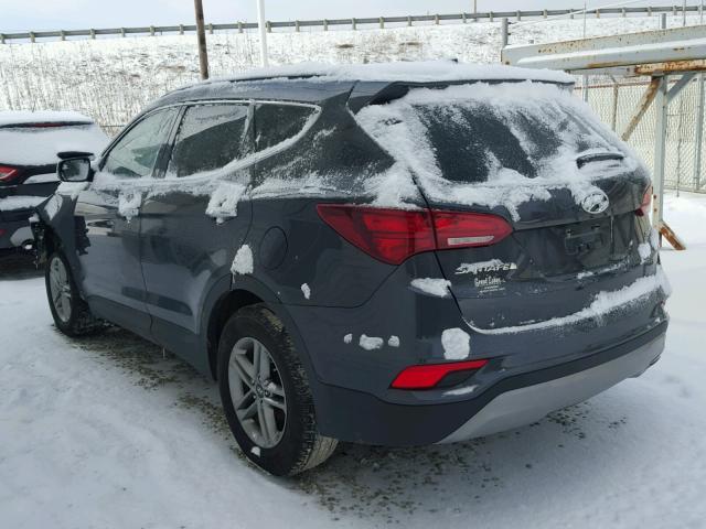 5XYZU3LB0HG393188 - 2017 HYUNDAI SANTA FE S GRAY photo 3