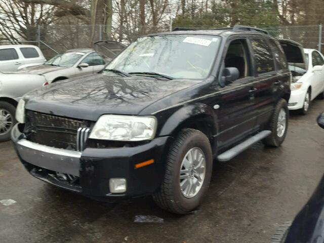 4M2YU56166KJ02124 - 2006 MERCURY MARINER BLACK photo 2