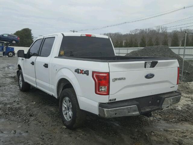 1FTEW1E84FFB75916 - 2015 FORD F150 SUPER WHITE photo 3