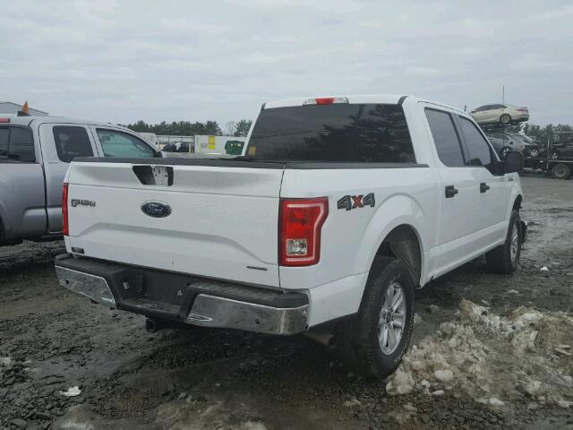 1FTEW1E84FFB75916 - 2015 FORD F150 SUPER WHITE photo 4