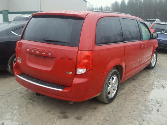 2C4RDGCG2CR358546 - 2012 DODGE GRAND CARA RED photo 4