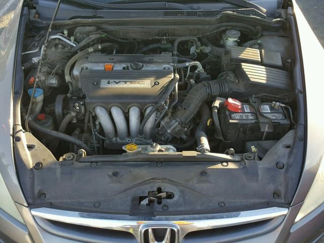 1HGCM56717A169131 - 2007 HONDA ACCORD EX GRAY photo 7