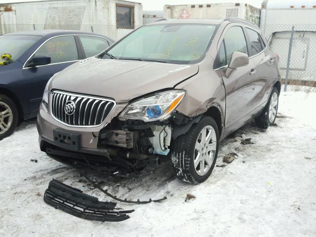 KL4CJHSB1DB212188 - 2013 BUICK ENCORE PRE BROWN photo 2