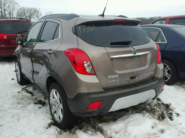 KL4CJHSB1DB212188 - 2013 BUICK ENCORE PRE BROWN photo 3