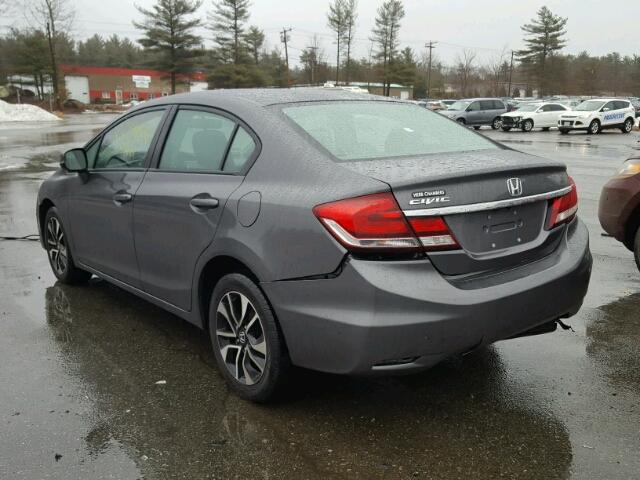 2HGFB2F80DH521705 - 2013 HONDA CIVIC EX ნაცრისფერი ფოტო 3