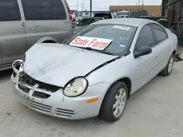 1B3ES56C05D280163 - 2005 DODGE NEON SXT SILVER photo 2