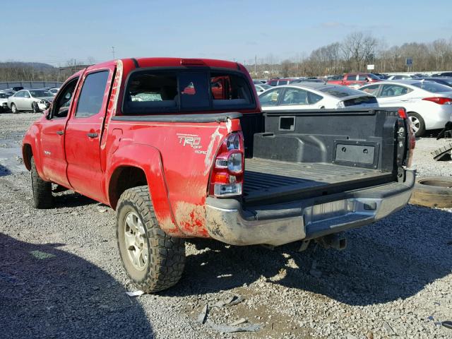 3TMJU62N27M039894 - 2007 TOYOTA TACOMA DOU RED photo 3